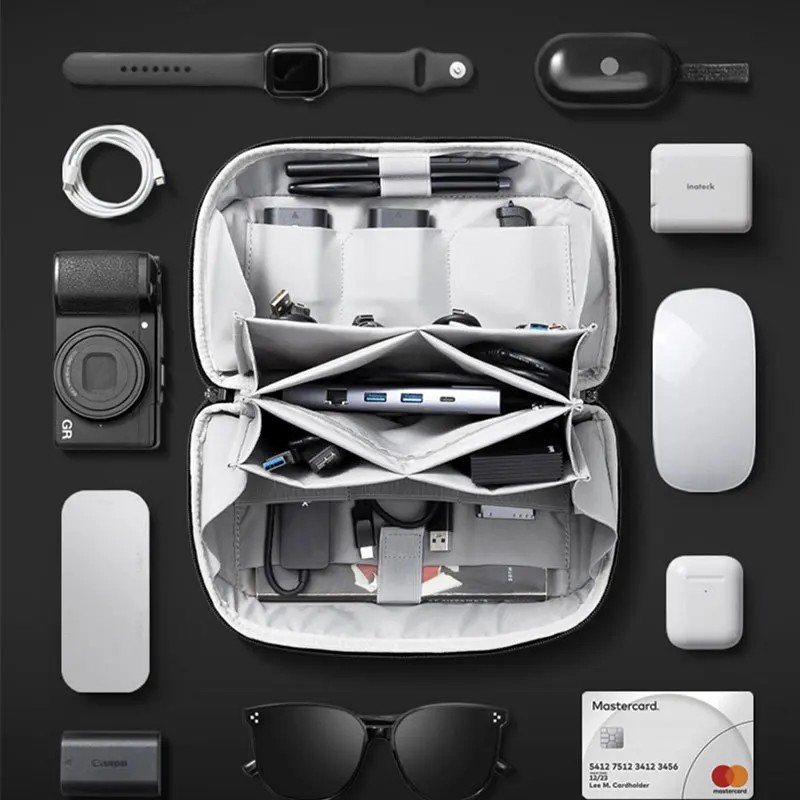 Travel Accessories Organizer Bag - Multifunctional Digital Accessories Bag Upgraded Waterproof