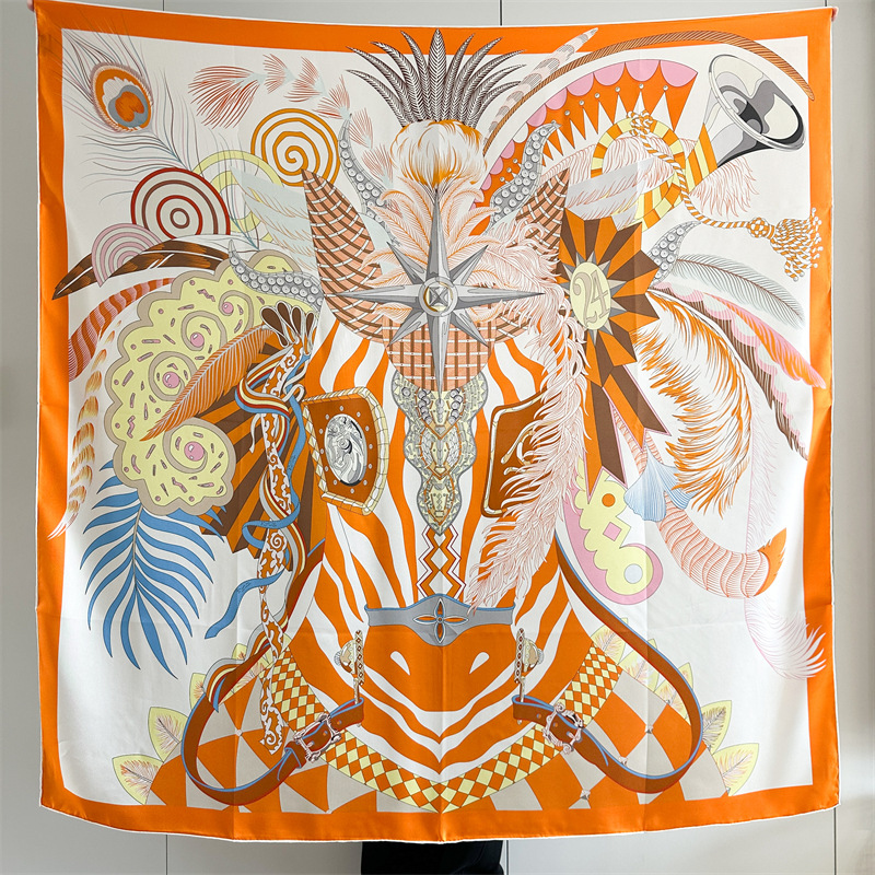 Designer Silk Scarf Women Spri - Travel Accessories Aesthetic review and price