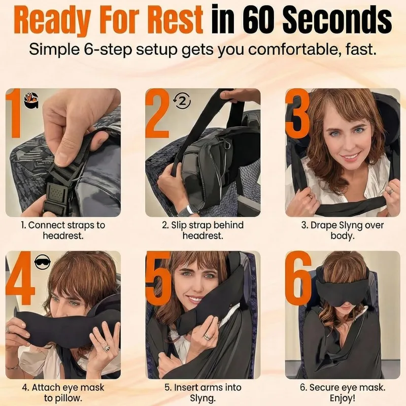 3-in-1 Airplane Sleep Support  - Travel Accessories Long Flight review and price